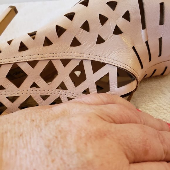 INC blush cutout heels leather **Host pick** - Picture 5 of 5